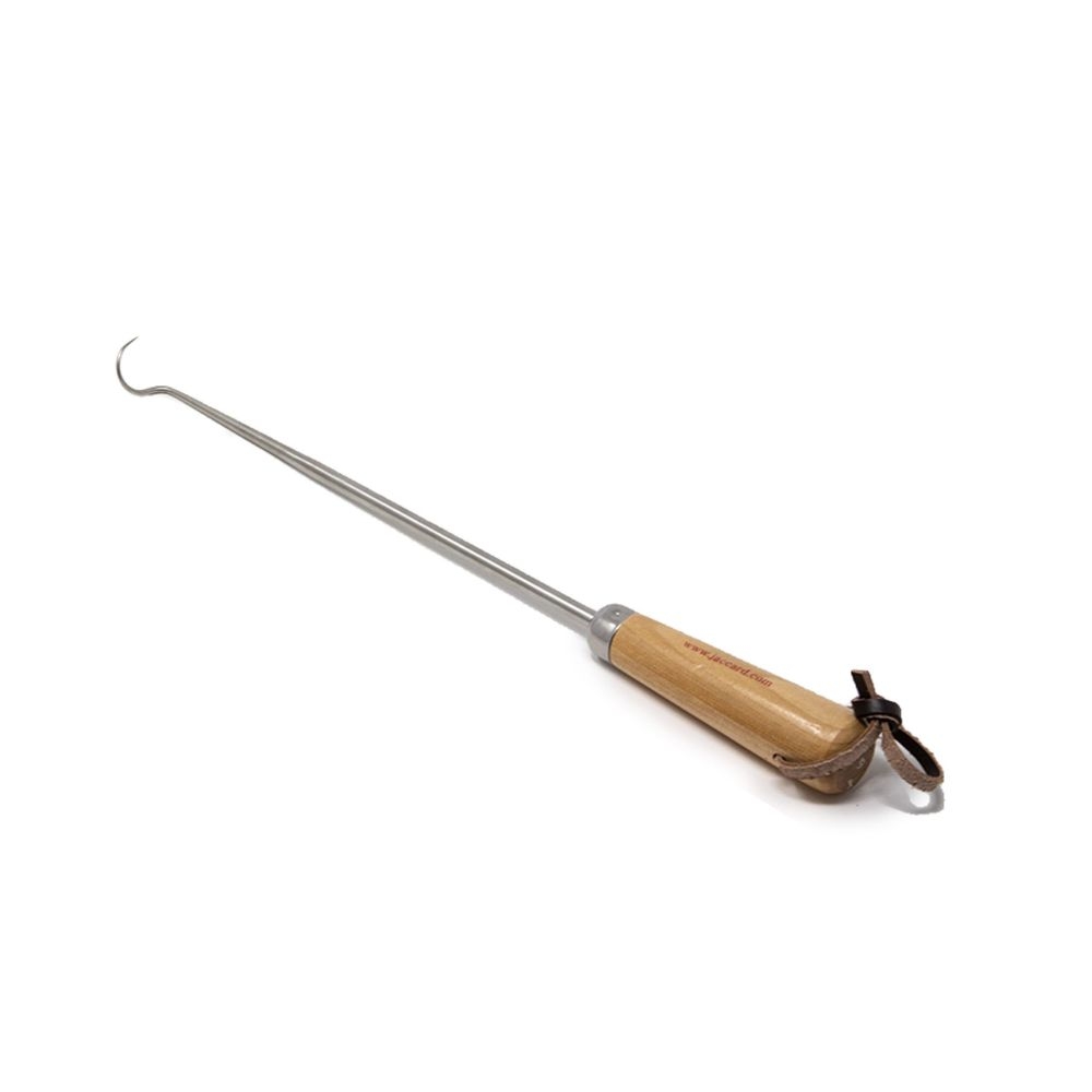 Jaccard 12 inch Pigtail Food Flipper with Hardwood Handle