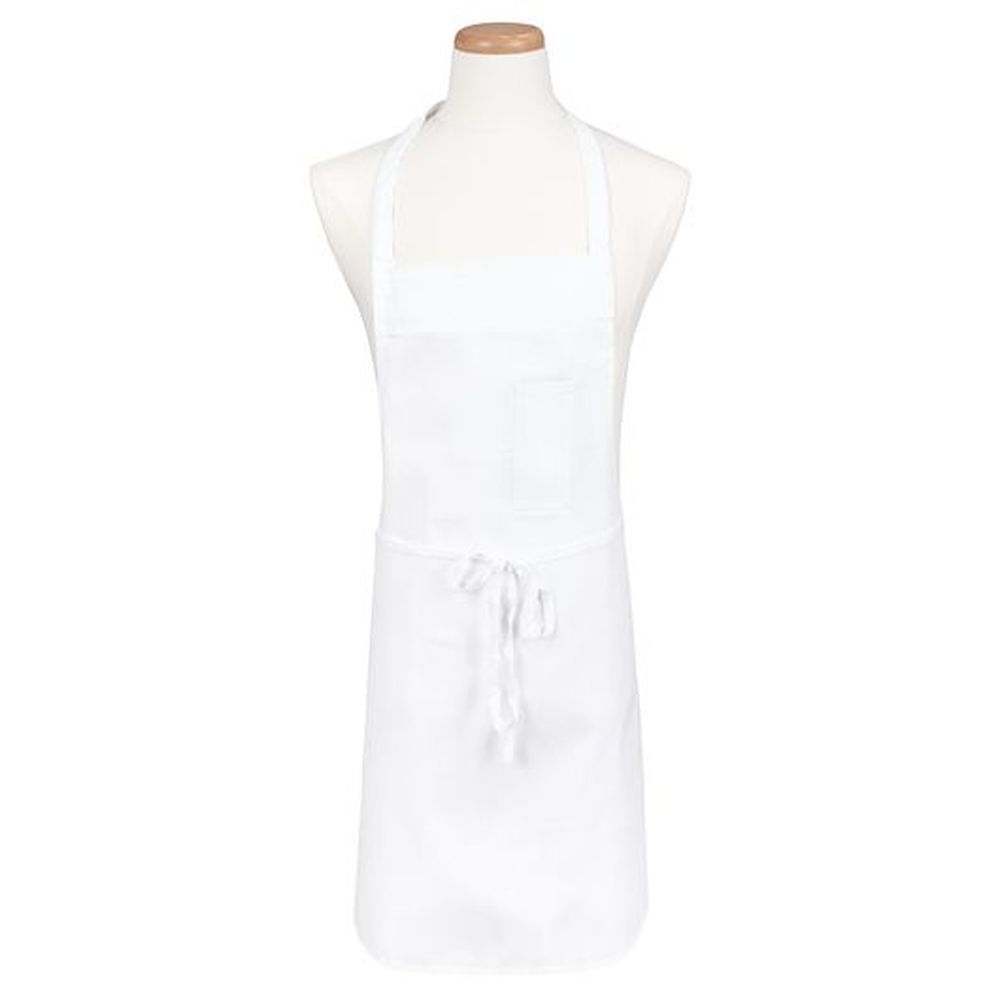 Chef Revival White Pencil Pocket Bib Apron, 34 x 34 inch
