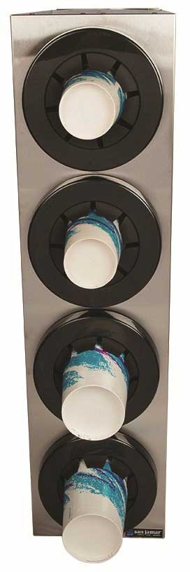 San Jamar Sentry Stainless Steel Beverage Cup Dispenser Cabinet.