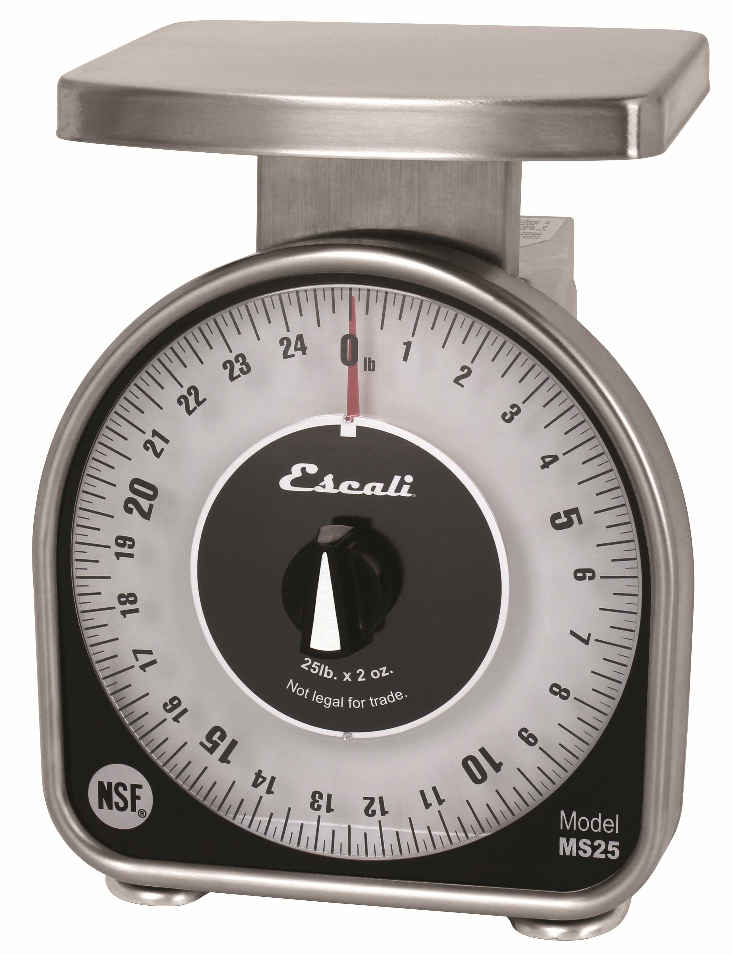 San Jamar Mechanical Dial Scale, 25 Pound.