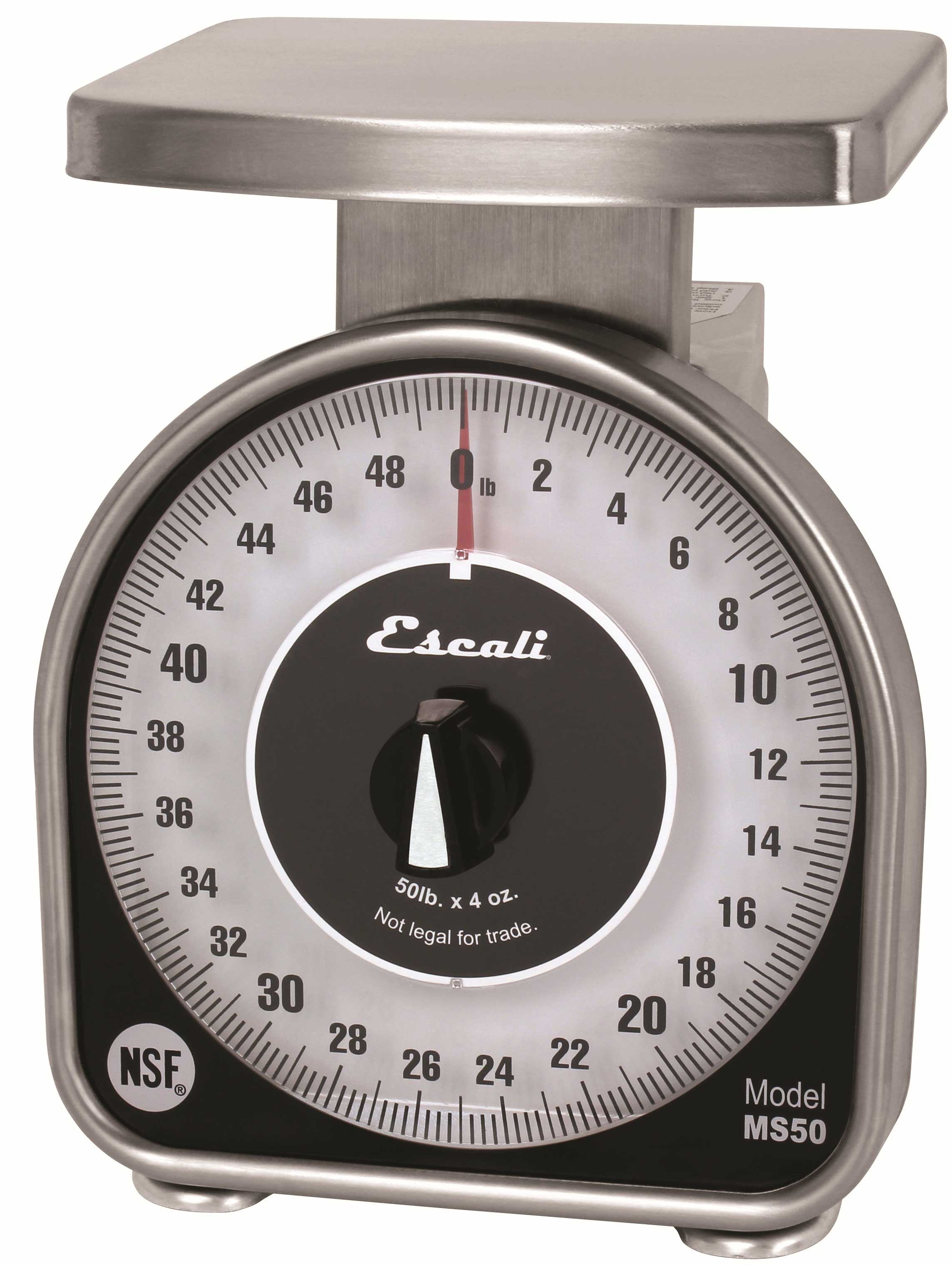 San Jamar Mechanical Dial Scale, 50 Pound.