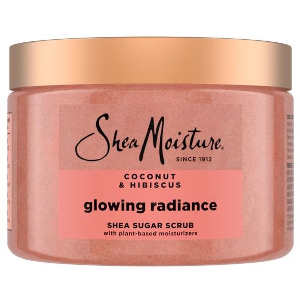 Shea Moisture Coconut and Hibiscus Glowing Radiance Shea Sugar Scrub, 12 Fluid Ounce
