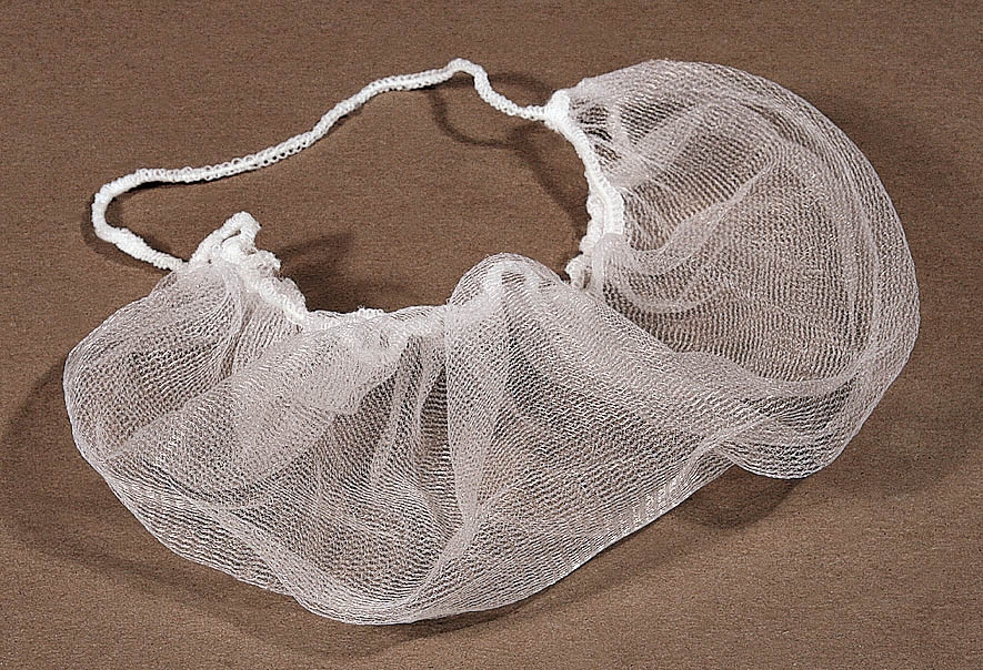 Cellucap White Nylon Honeycomb Net Beard Restraint - 100 per pack -- 10 packs per case.