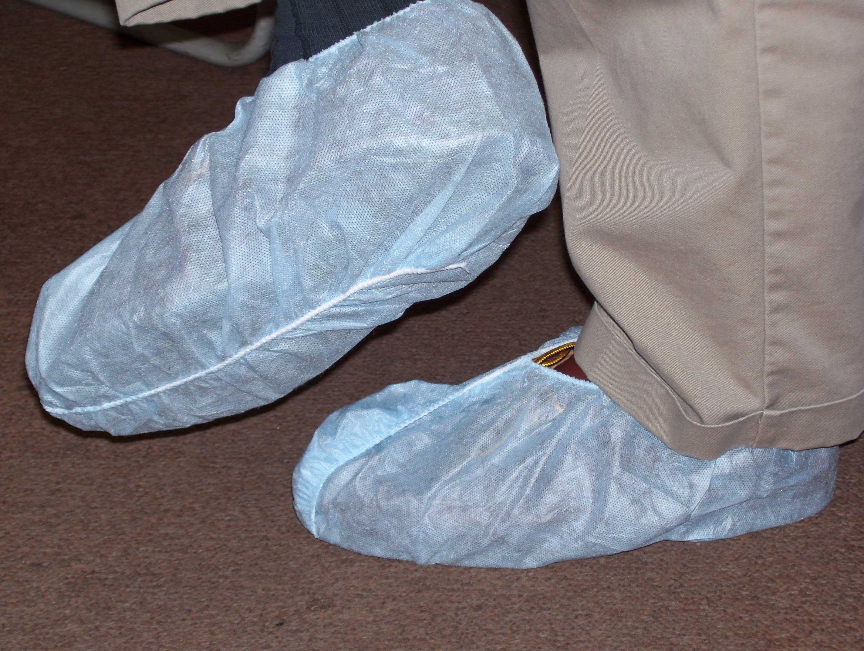 Cellucap Blue Polypropylene Shoe Cover -- 150 pairs.