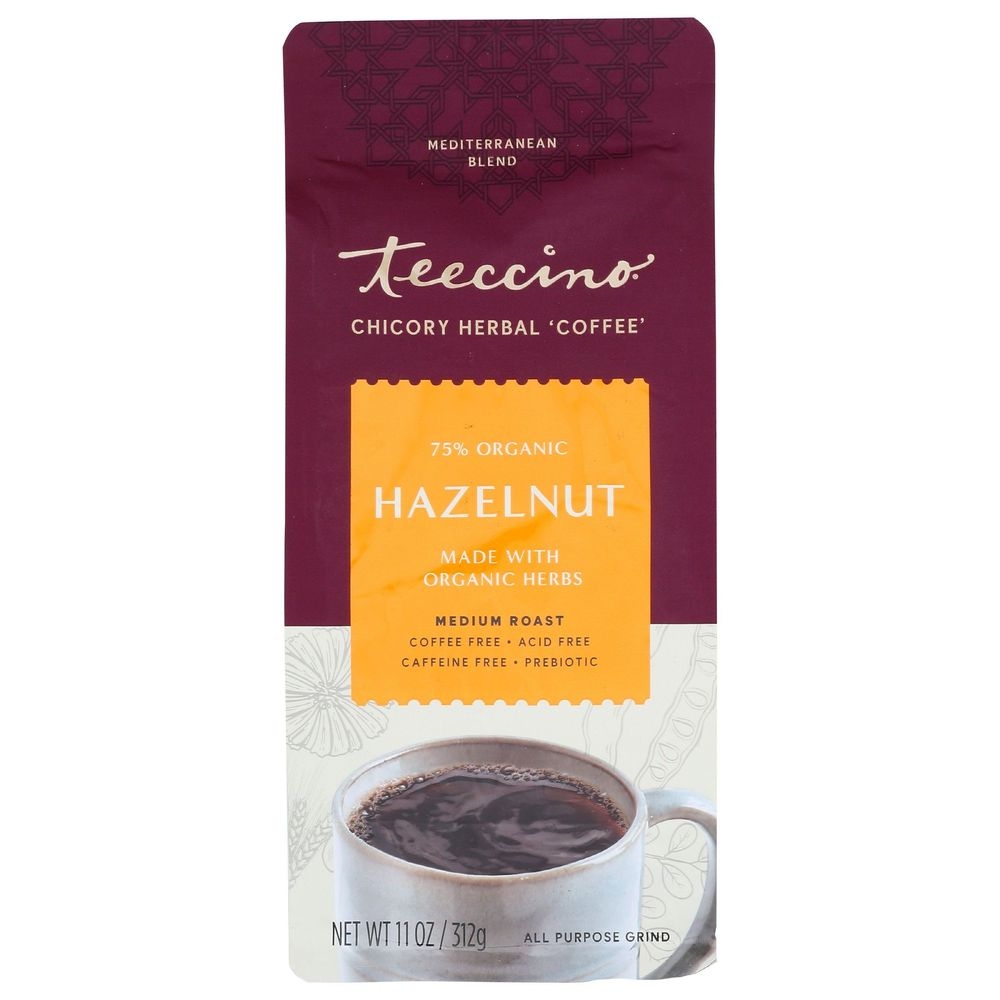 Teeccino Hazelnut Chicory Herbal Coffee, 11 Ounce -- 6 per case