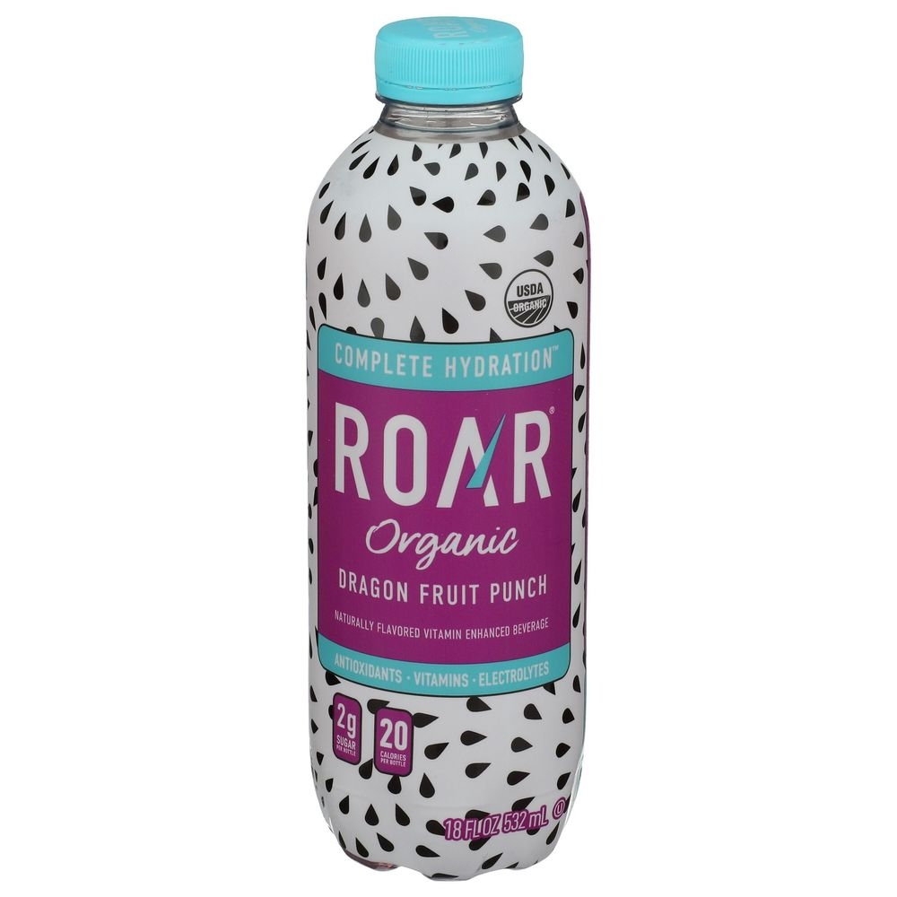 Roar Organic Complete Hydration Dragon Fruit Punch, 18 Fluid Ounce -- 12 per case