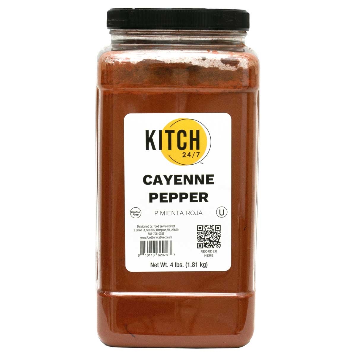 KITCH 24/7 Ground Red Pepper (Cayenne), 4 Pound
