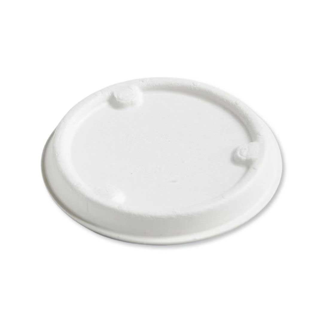 Responsible Products 2 Ounce No-PFAS Added Compostable Molded Fiber Portion Cup Lid Only -- 1000 per case