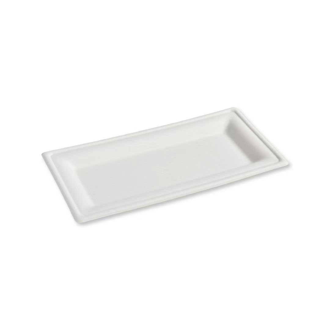 Responsible Products No-PFAS Added Compostable Molded Fiber Plate, 10 x 5 inch -- 500 per case