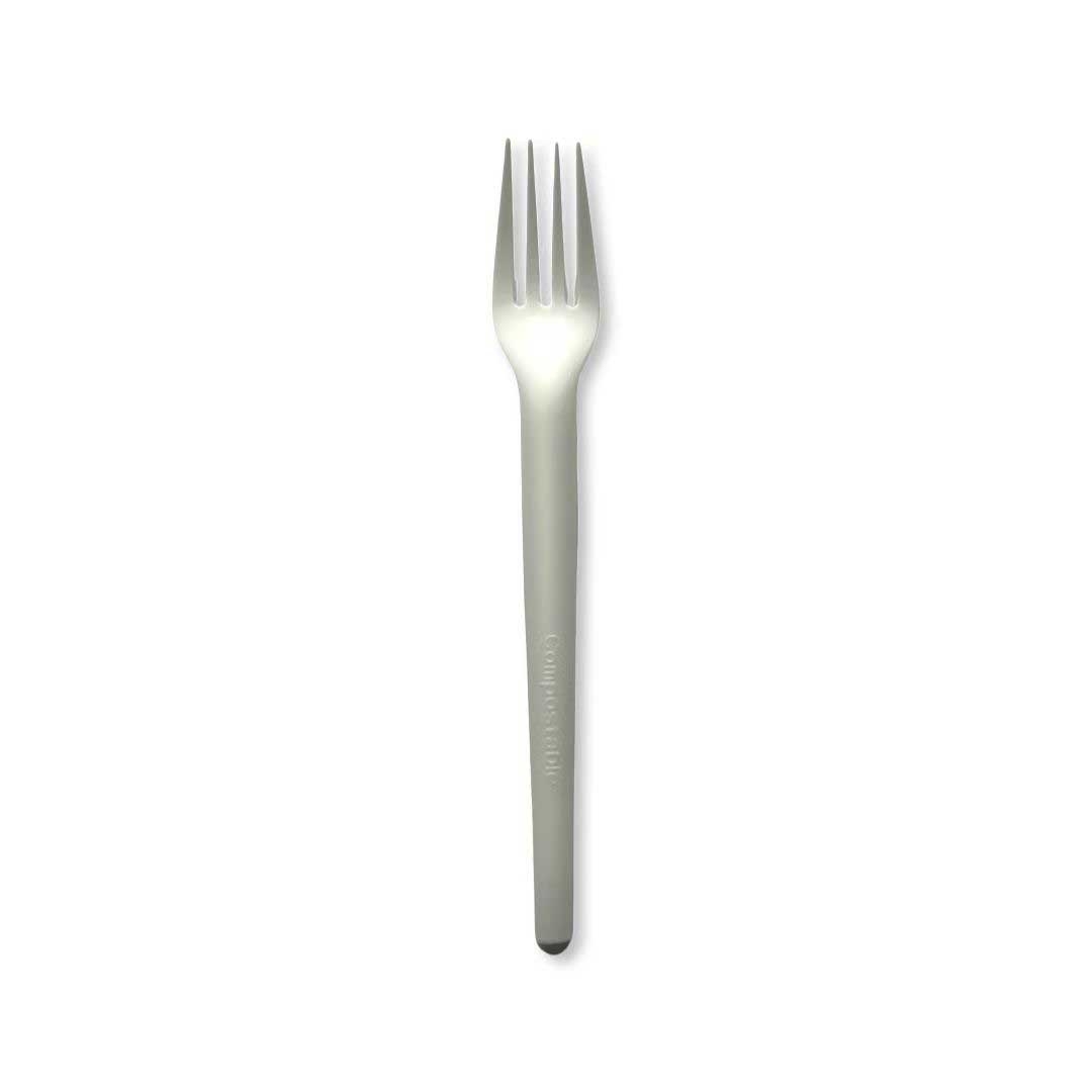 Responsible Products CPLA White Compostable High Heat Fork, 6.75 inch -- 1000 per case