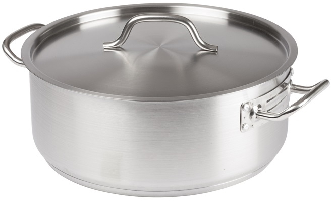 Winco Stainless Steel Brazier, 15 Quart