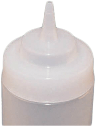 Winco White Replacement Lids for PSW Series Wide Mouth Squeeze Bottles -- 12 per case