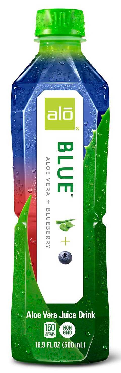Alo Blue Aloe Vera Plus Blueberry Drink, 16.9 Ounce -- 12 per case