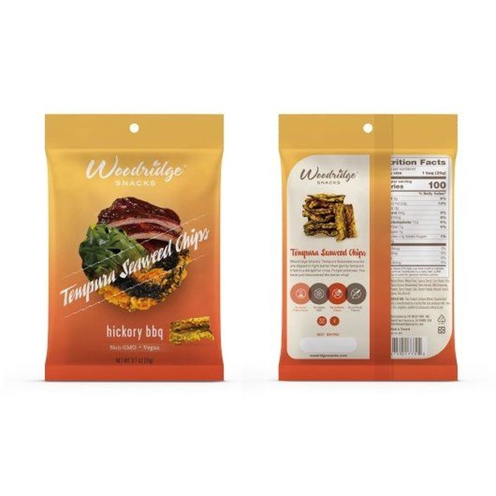 Woodridge BBQ Tempura Seaweed Chips, 0.7 Ounce -- 60 per case