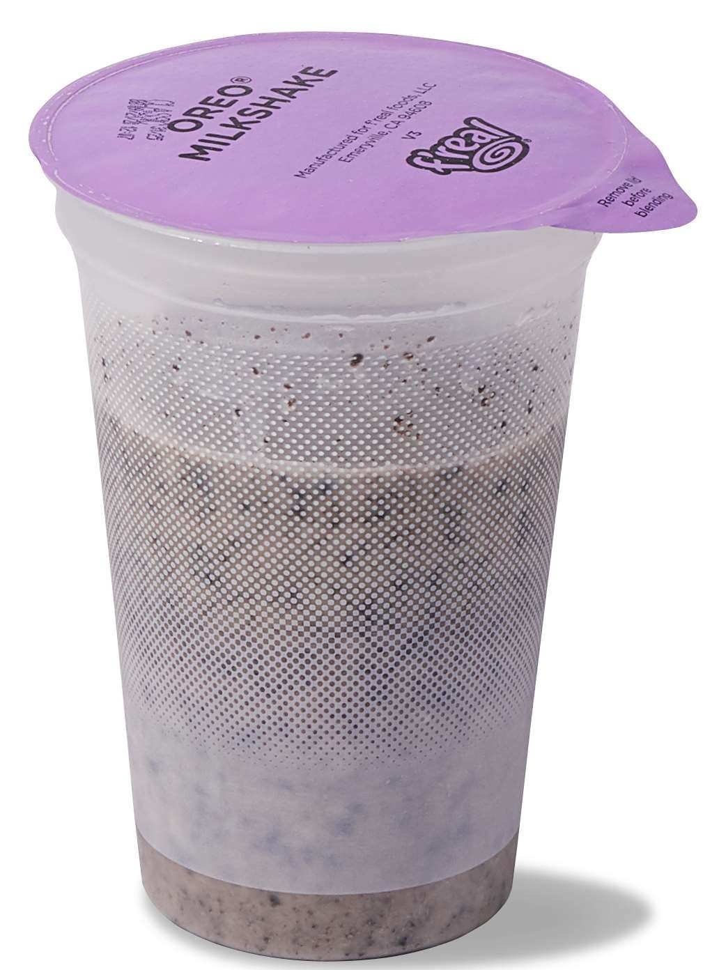 F Real Blend and Serve Oreo Cookies N Cream Shake, 10 Fluid Ounce -- 12 per case