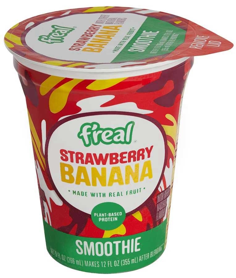 Freal Strawberry Banana Smoothie, 9 Fluid Ounce -- 12 per case