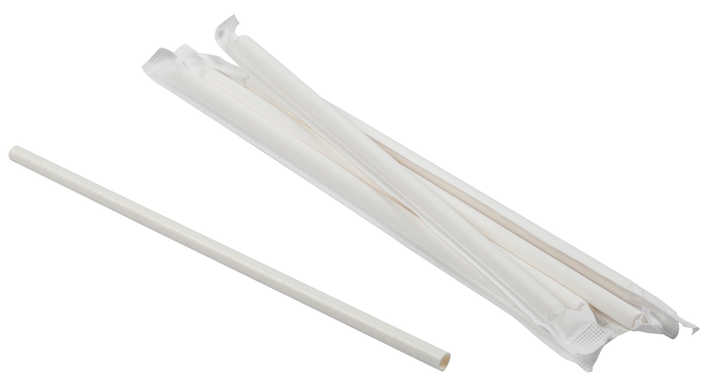 Primeware Jumbo Wrapped Paper Straw, 7.75 inch -- 6000 per case.