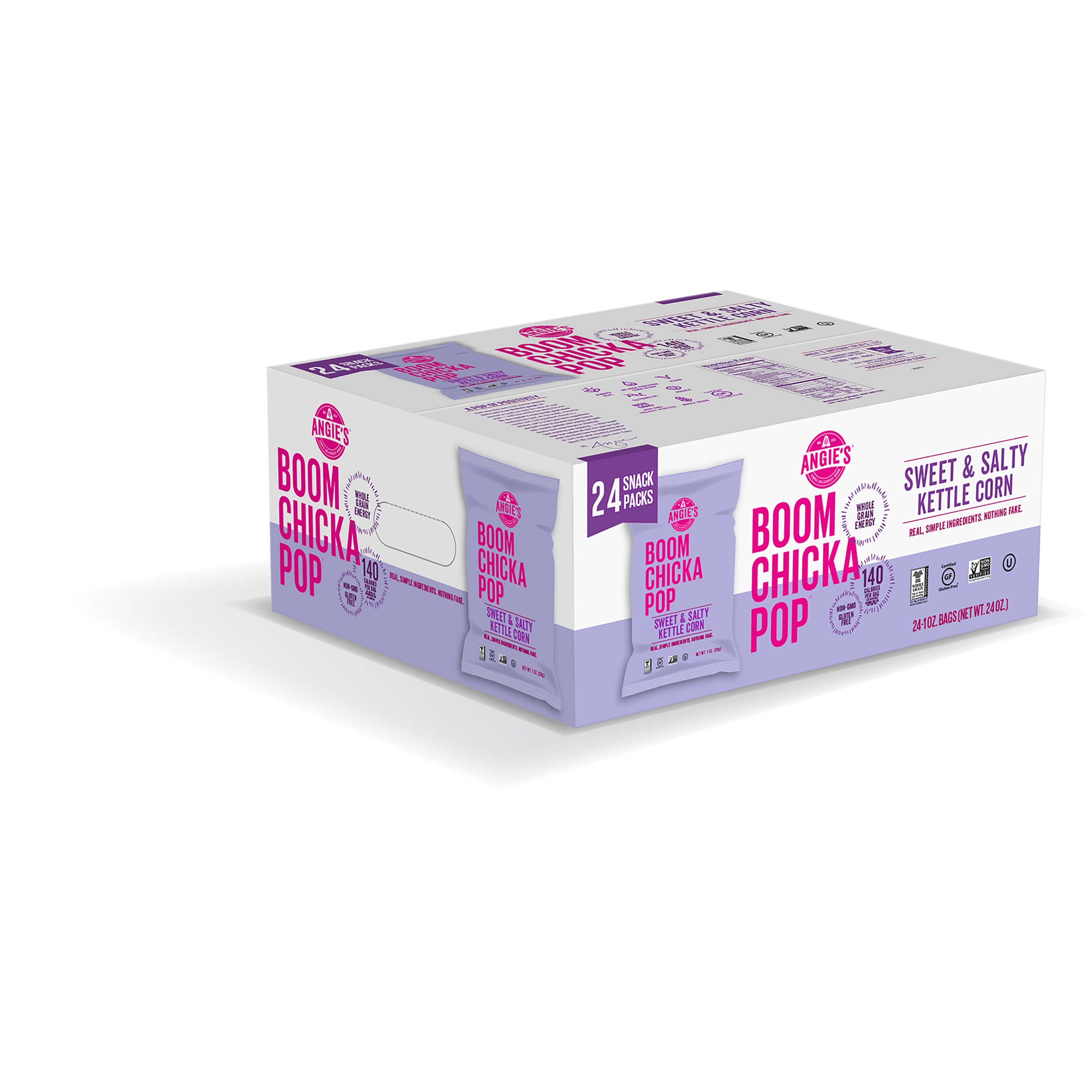 Boomchickapop Sweet and Salty Popcorn, 1 Ounce - 24 per pack.