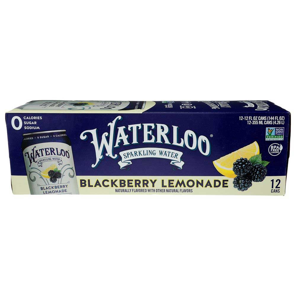 Waterloo Blackberry Lemonade Sparkling Water, 12 Fluid Ounce -- 24 per case