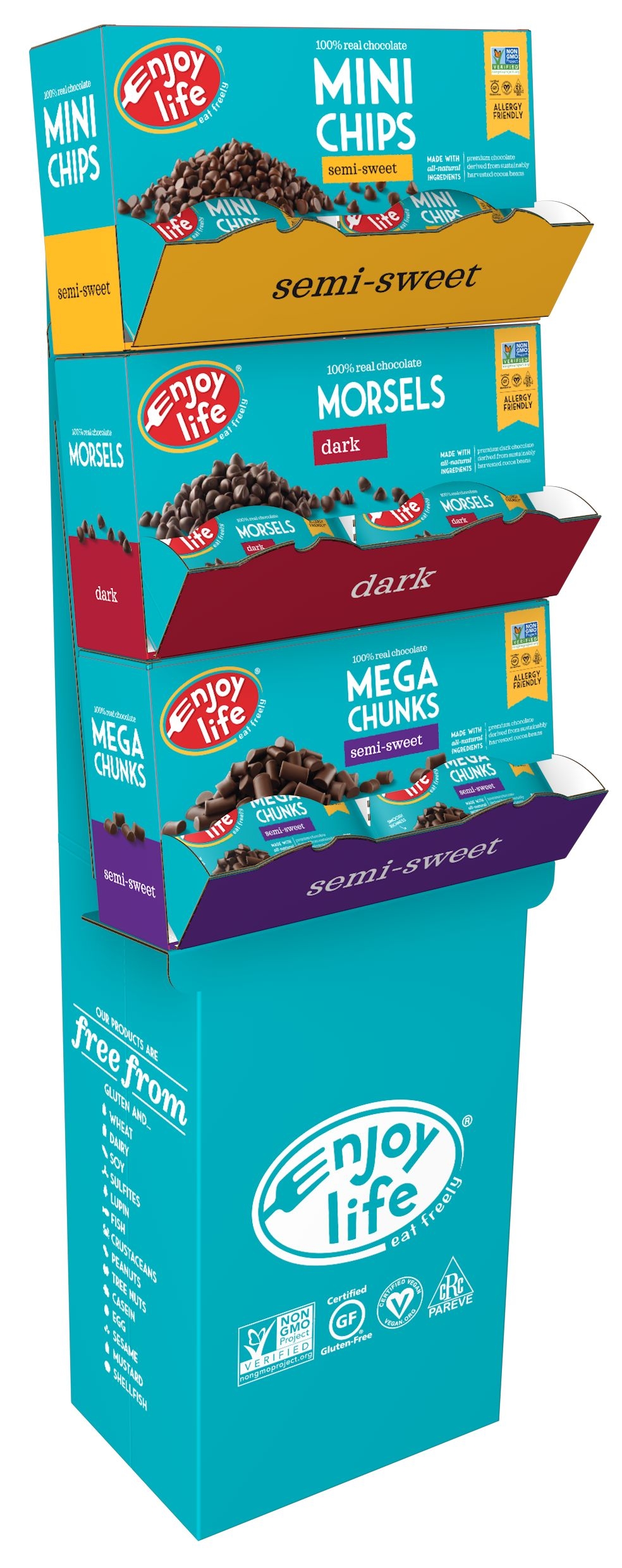 Enjoy Life Baking Chocolate - Shipper Display -- 60 per case