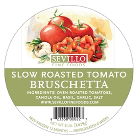 Sevillo Fine Foods Classic Slow Roasted Diced Bruschetta Tomato, 8 Pound.