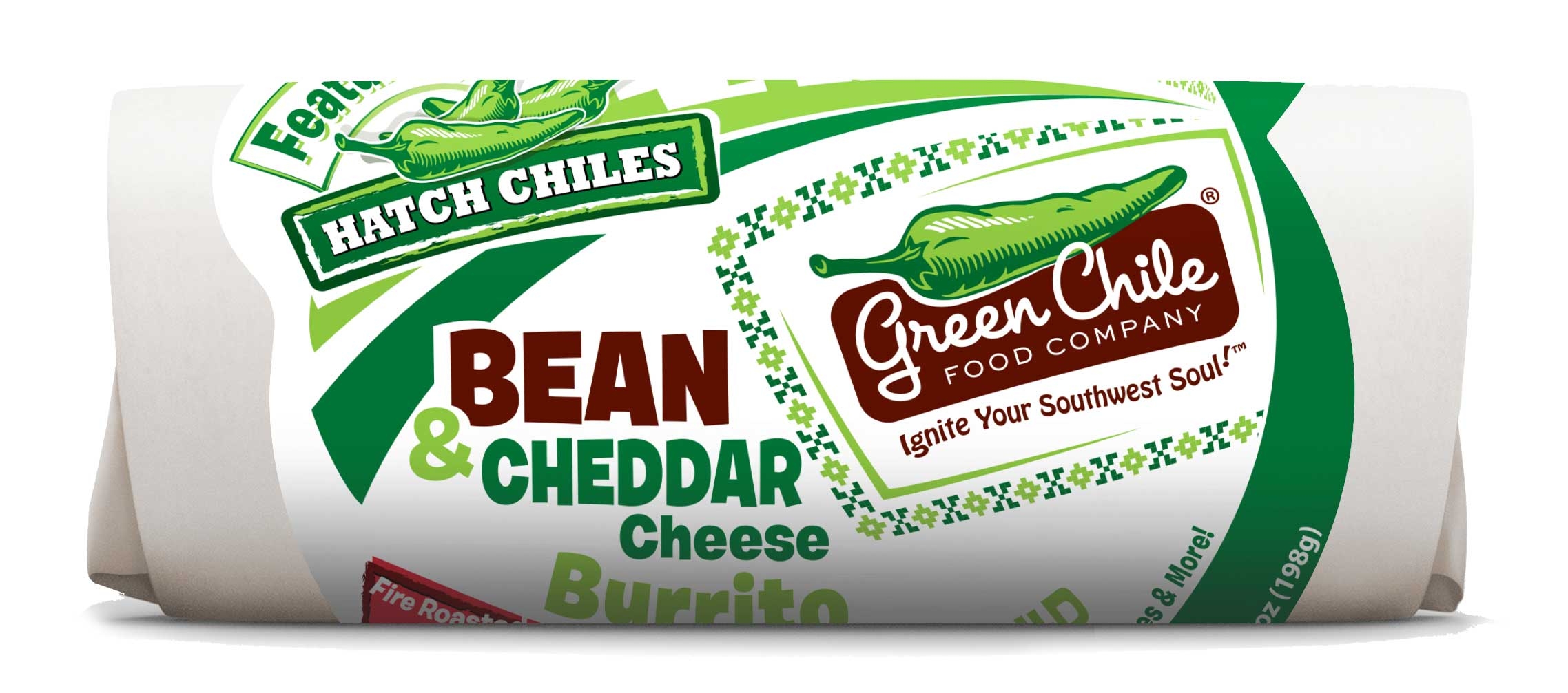 Green Chile Food Bean and Cheddar Burrito with Salsa Red Bell Pepper Corn, 7 Ounce -- 12 per case.