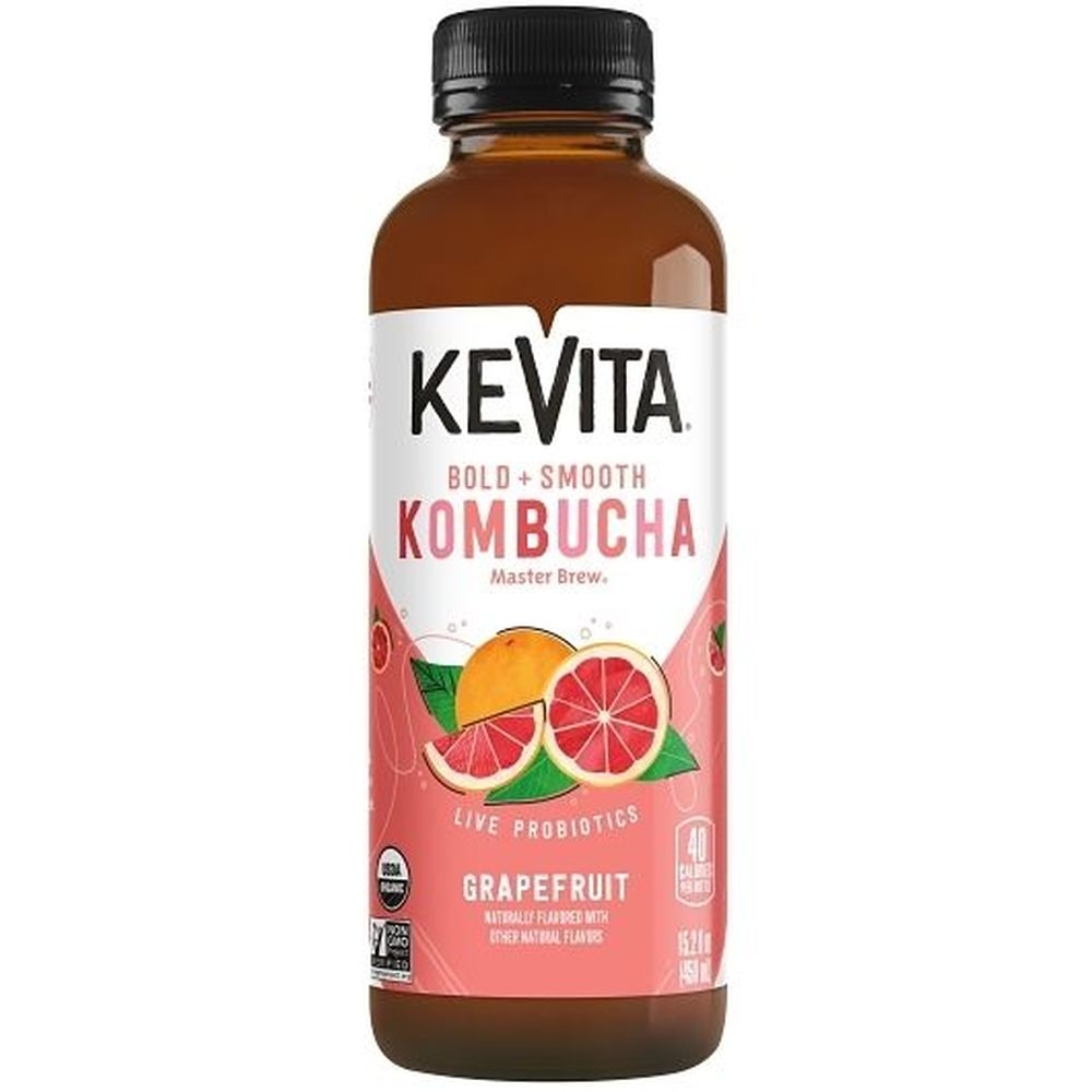 Kevita Grapefruit Master Brew Kombucha, 15.2 Fluid Ounce -- 6 per case