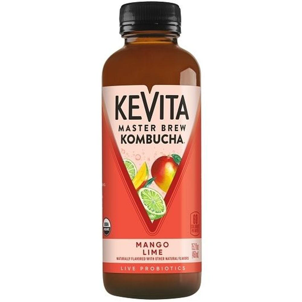 Kevita Mango Lime Master Brew Kombucha, 15.2 Fluid Ounce -- 6 per case