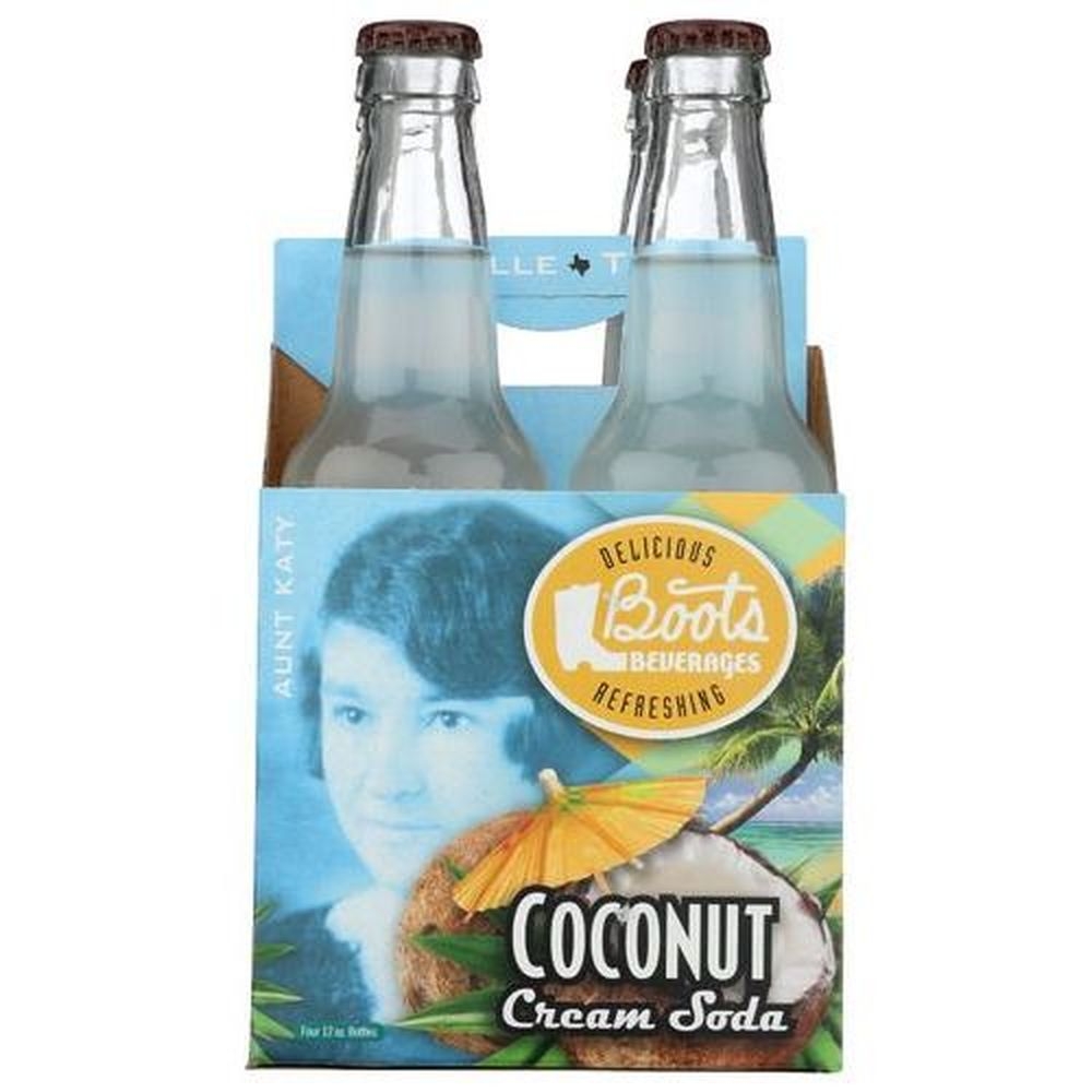 Boots Beverages Coconut Cream Soda, 48 Fluid Ounce -- 6 per case