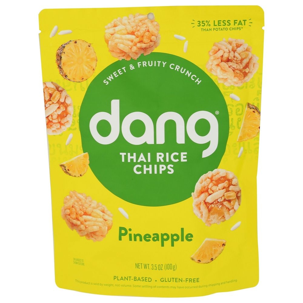 Dang Pineapple Thai Rice Chips, 3.5 Ounce -- 12 per case