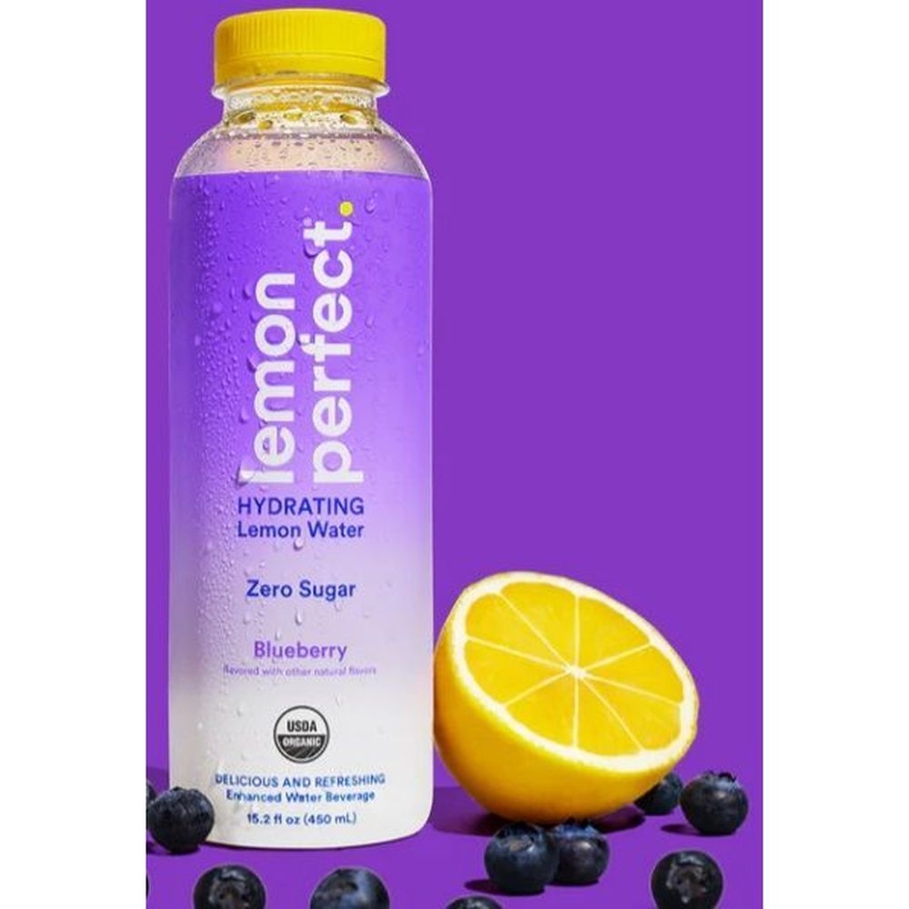 Lemon Perfect Blueberry 15.2 Ounce Hydrating Lemon Water, 12 count