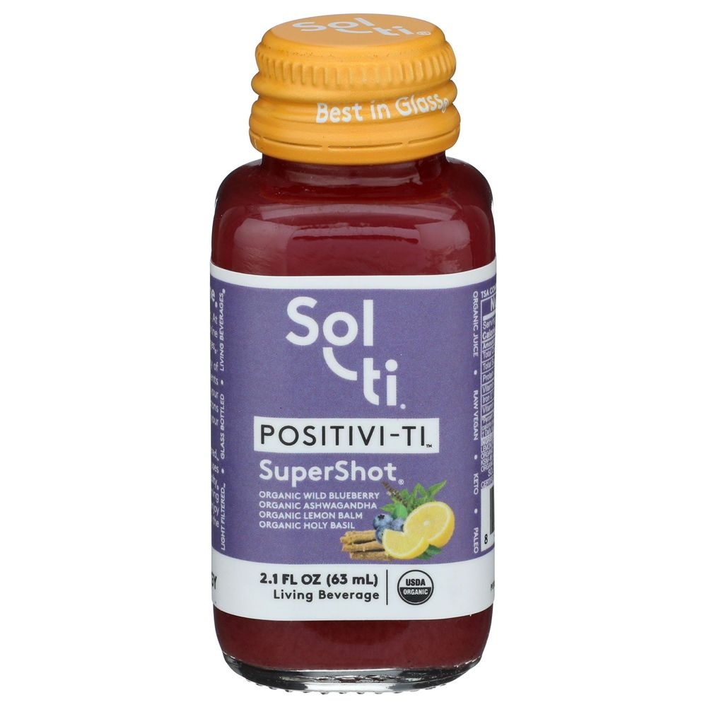 Sol-ti Positivi-Ti Organic Supershot Beverage, 2.1 Fluid Ounce -- 12 per case