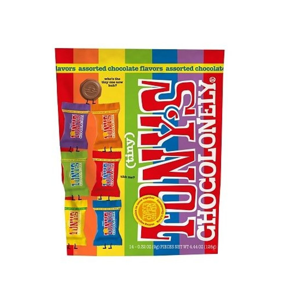 Tonys Chocolonely Tiny Mixed Flavor Chocolate Candy, 4.44 Ounce -- 8 per case