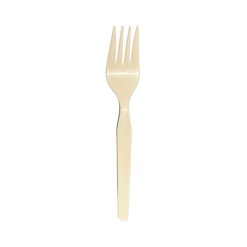 StrawFish Natural Medium Weight Biodegradable Fork, 6 inch -- 1000 per case