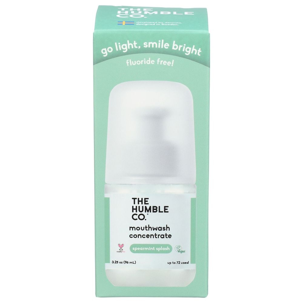 The Humble Co Spearmint Mouthwash, 3.25 Fluid Ounce