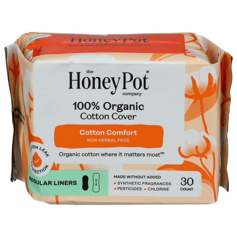 Honey Pot Organic Everyday Non Herbal Pantiliner, 30 count