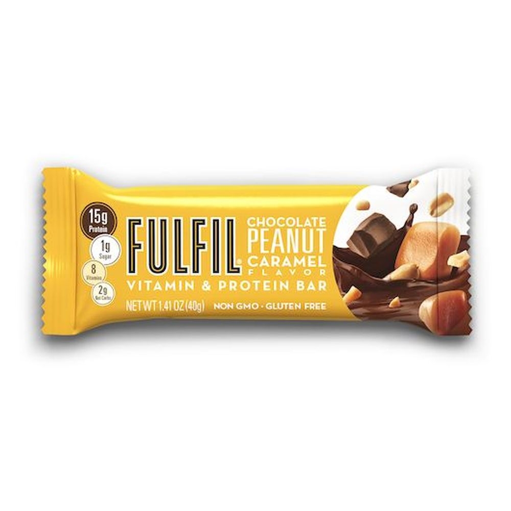 Fulfil Chocolate Peanut Caramel Vitamin and Protein Bar, 1.41 Ounce - 12 per pack -- 6 packs per case