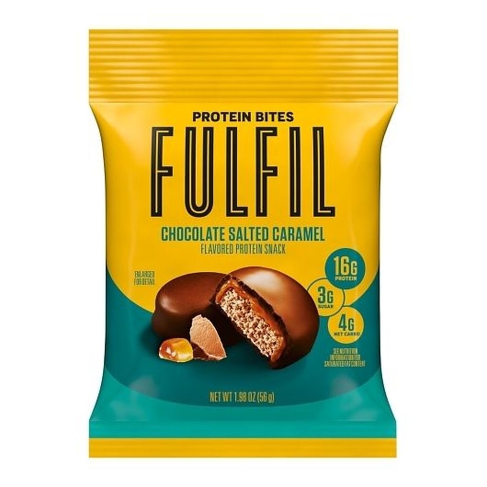 Fulfil Chocolate Salted Caramel Flavored Protein Bites, 1.98 Ounce Pouch - 60 per case