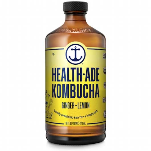 Health Ade Ginger Lemon Kombucha, 16 Fluid Ounce -- 12 per case.