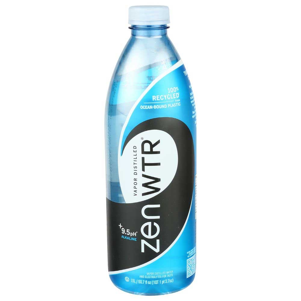 Zenwtr 9.5ph Vapor Distilled Alkaline Water, 50.7 Fluid Ounce -- 12 per case