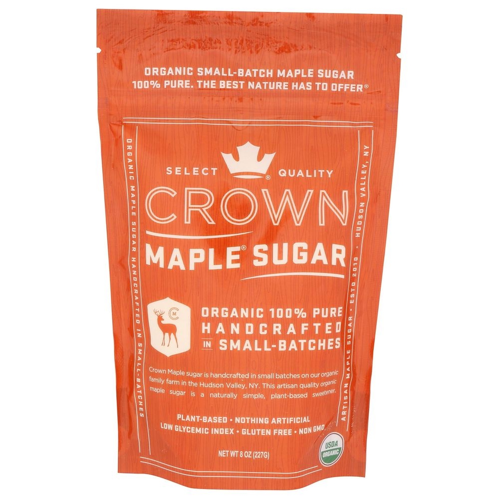 Crown Organic Maple Sugar, 8 Ounce -- 6 per case