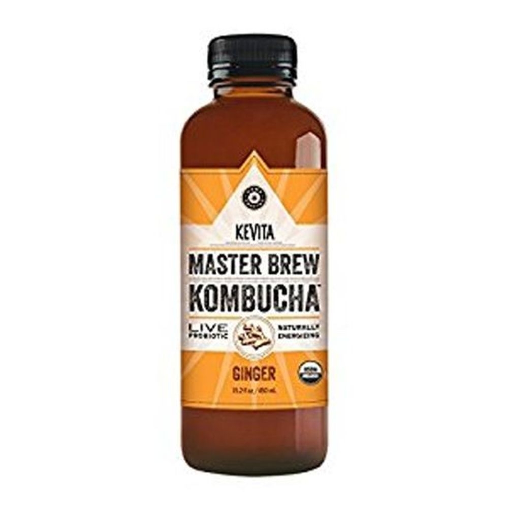 Kevita Organic Ginger Master Brew Kombucha, 15.2 Fluid Ounce -- 6 per case