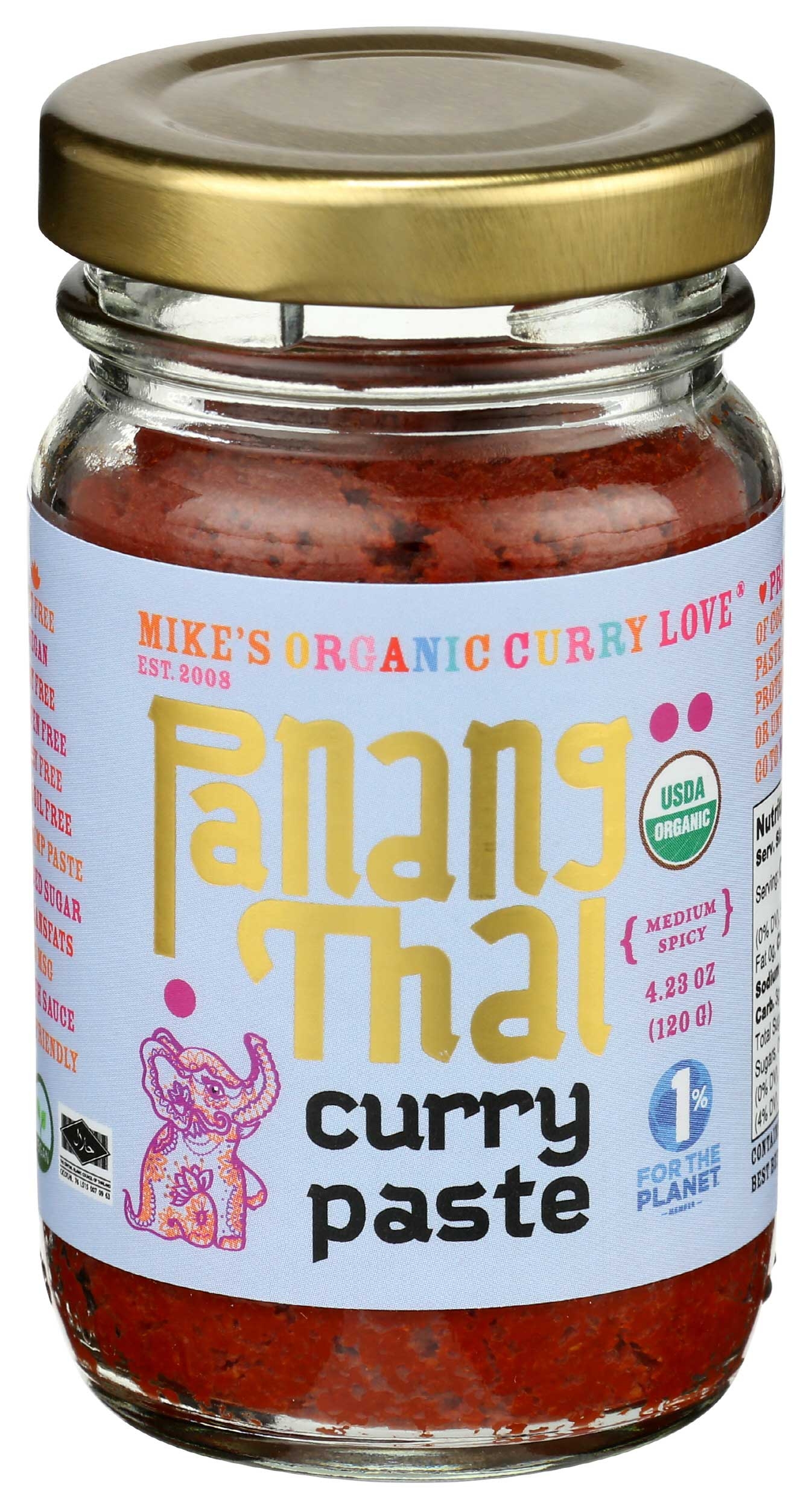 Mikes Organic Curry Love Panang Thai Curry Paste, 4.23 Ounce -- 6 per case