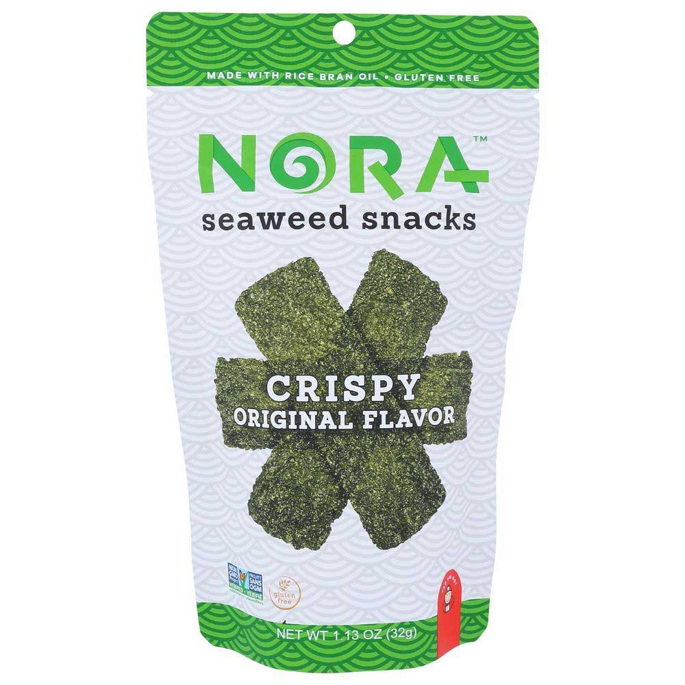 Nora Original Flavor Crispy Seaweed Snacks, 1.13 Ounce -- 12 per case