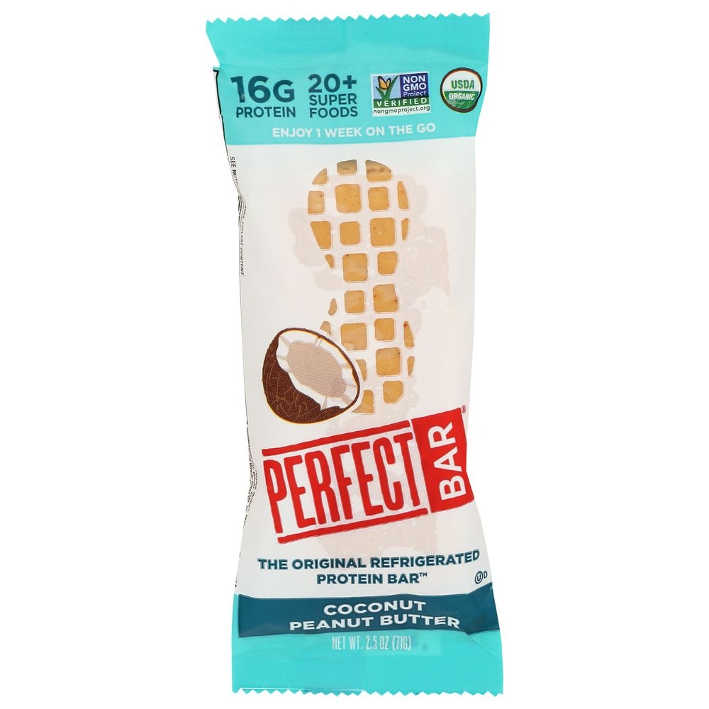 Perfect Organic Coconut Peanut Butter Bar, 2.5 Ounce -- 8 per case.