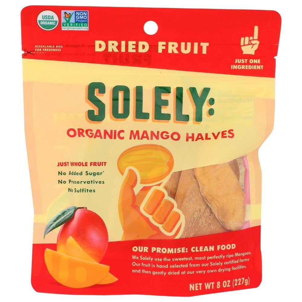 Solely Organic Dried Mango Halves, 8 Ounce -- 6 per case