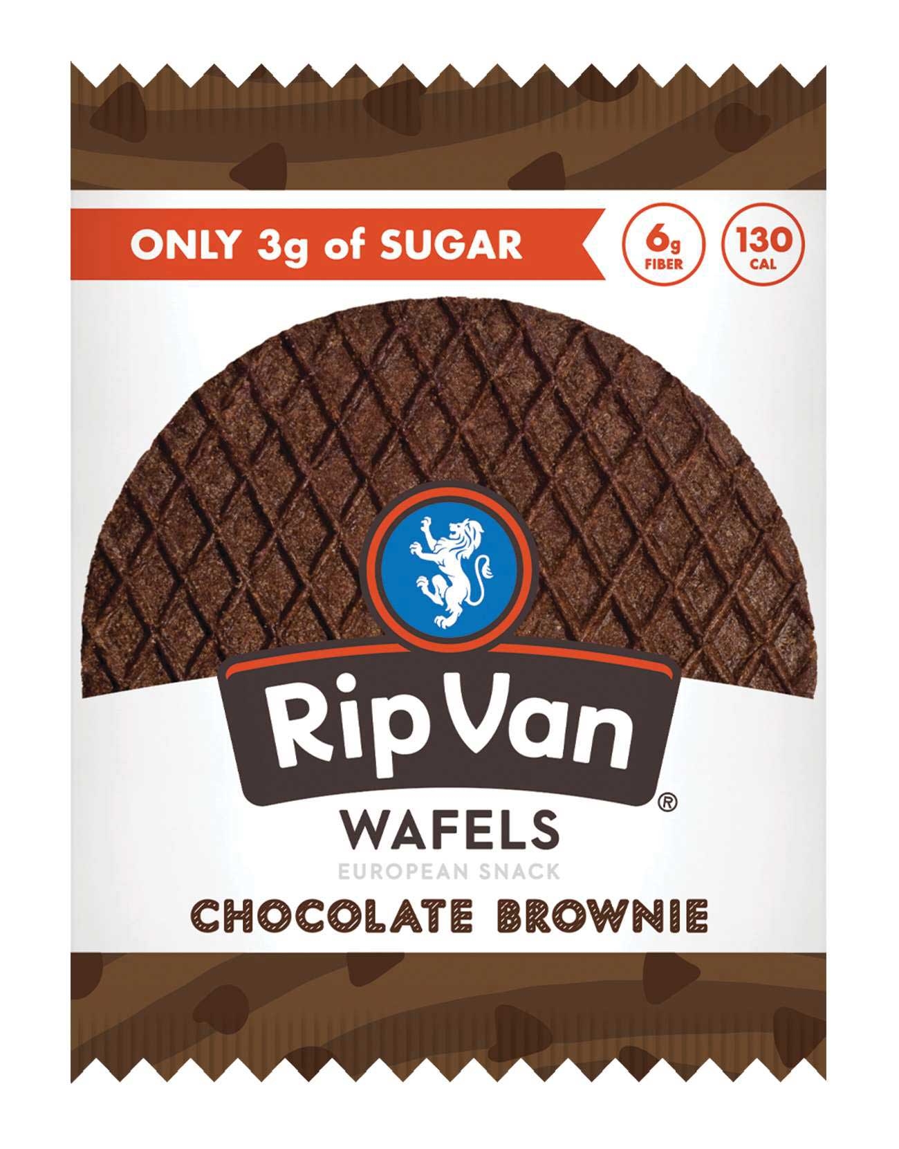 Rip Van Singles Low Sugar Chocolate Brownie Wafel, 1.16 Ounce -- 48 per case