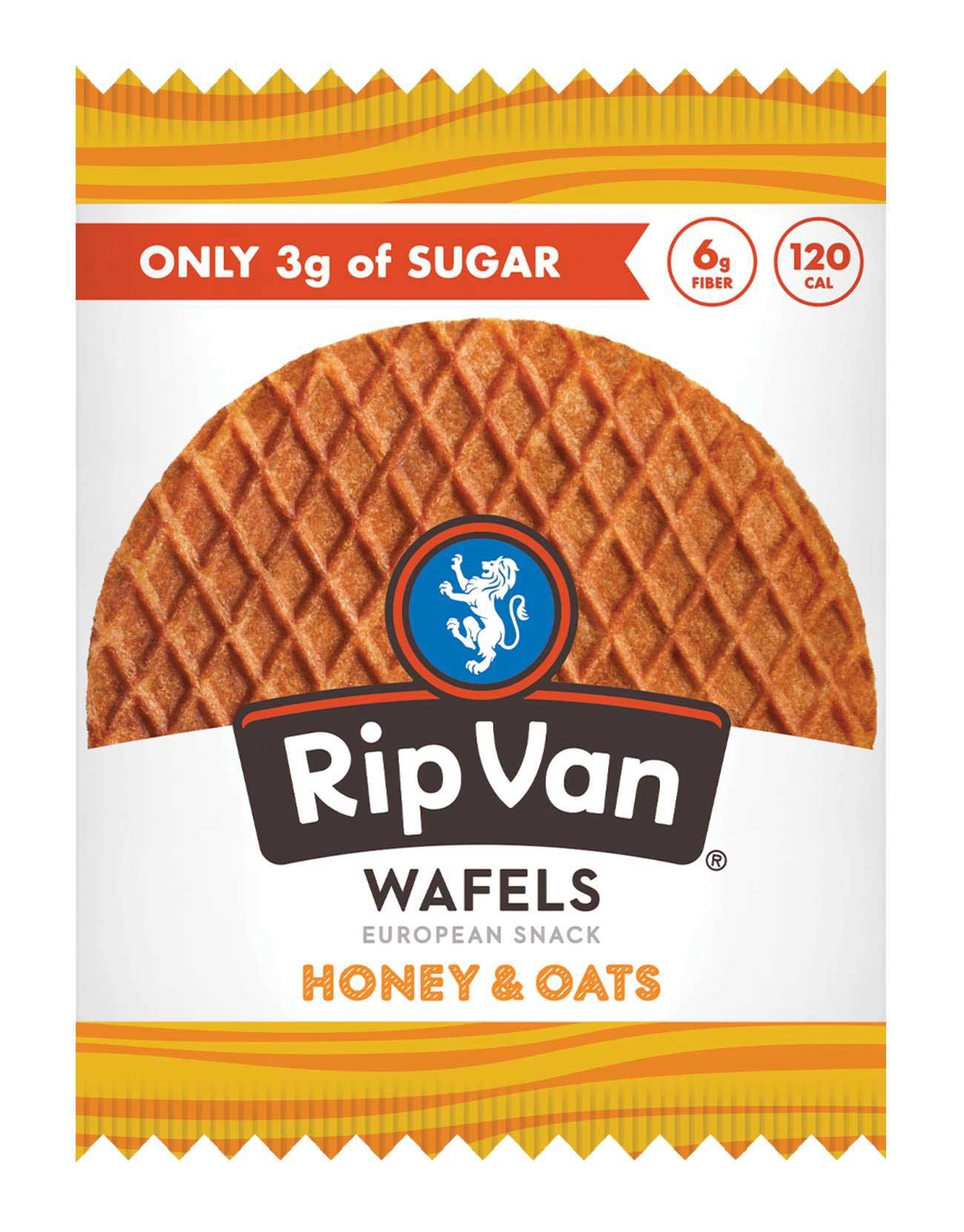 Rip Van Singles Low Sugar Honey and Oats Wafel, 1.16 Ounce -- 48 per case