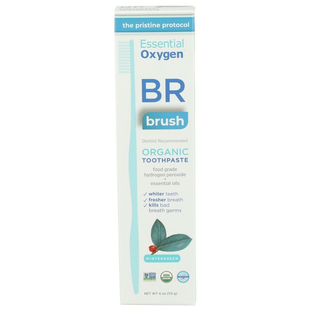 Essential Oxygen Organic Wintergreen Toothpaste, 4 Ounce