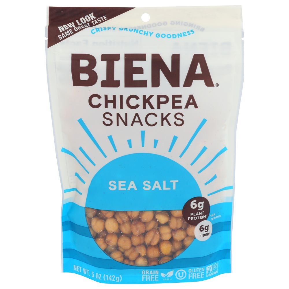 Biena Sea Salt Chickpea Snacks, 5 Ounce -- 8 per case.